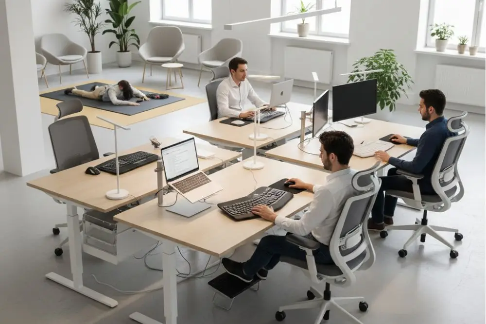 El mobiliario ergonómico esencial en un coworking para evitar lesiones